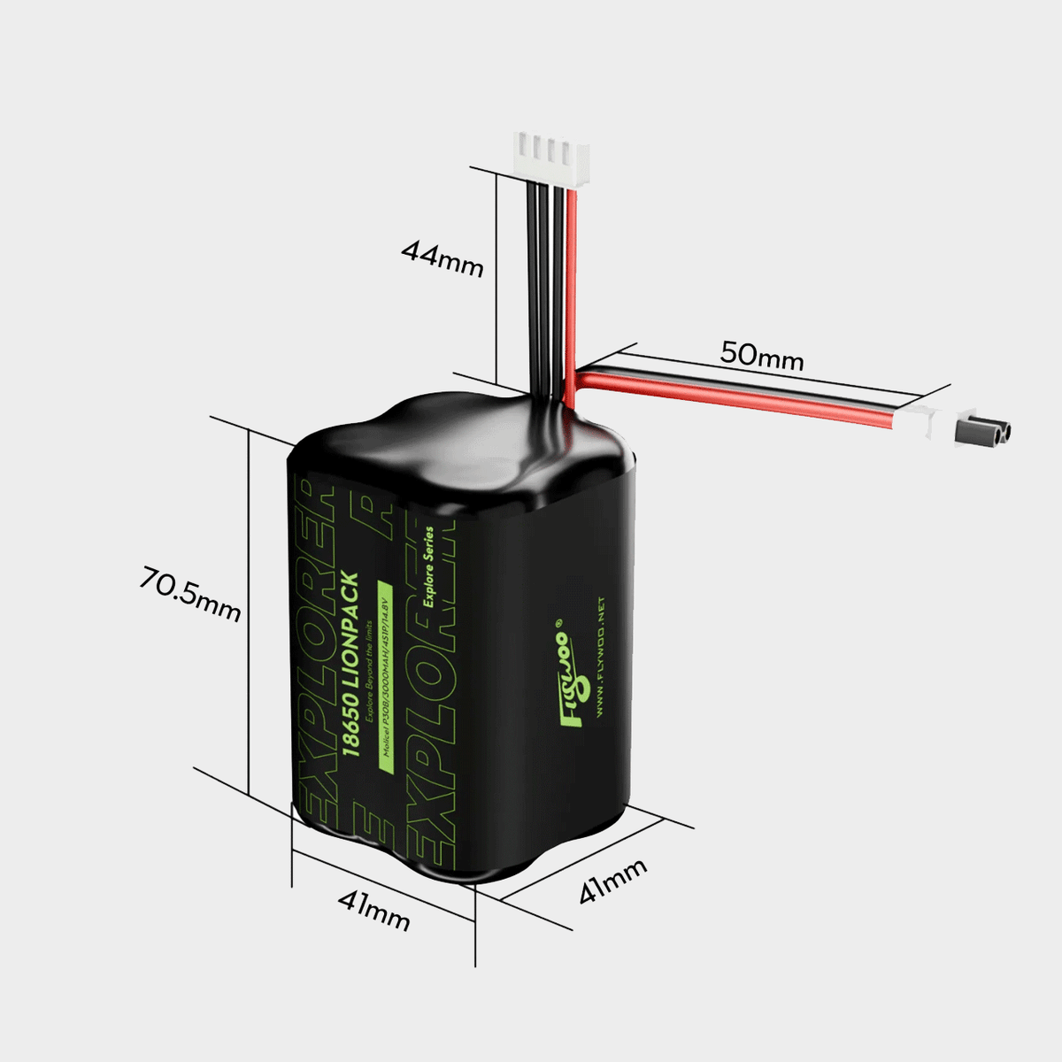 Explorer 3000mAh Lion pack Molicell P30B 18650 4S1P XT30UP